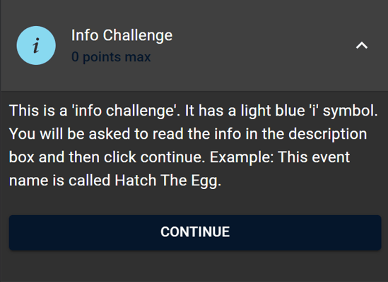 info challenge